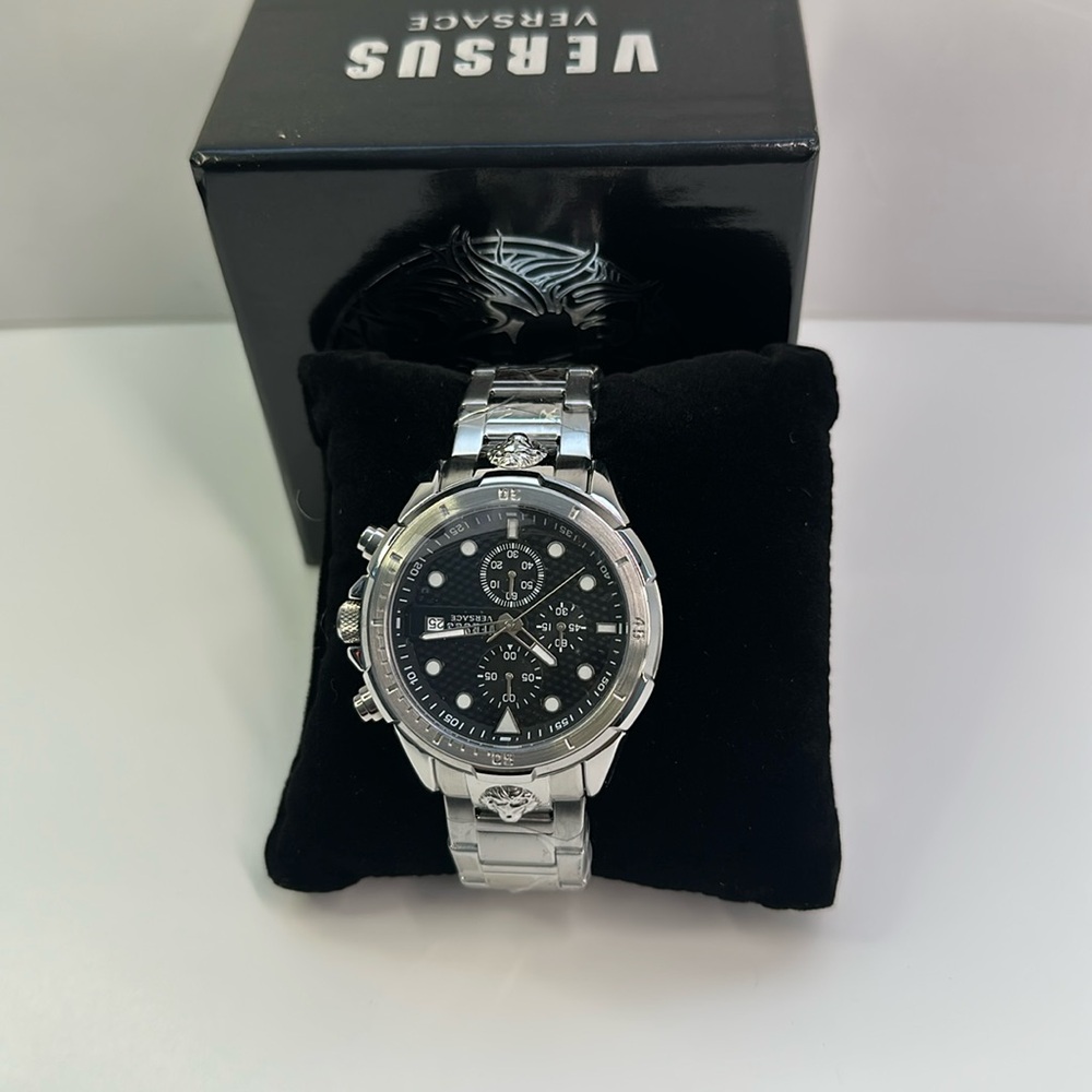 VERSUS Versace Versace Chronograph Stainless Steel Bracelet Strap Watch, 46mm